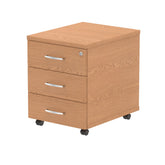 Impulse 3 Drawer Mobile Pedestal Oak I000773 DD